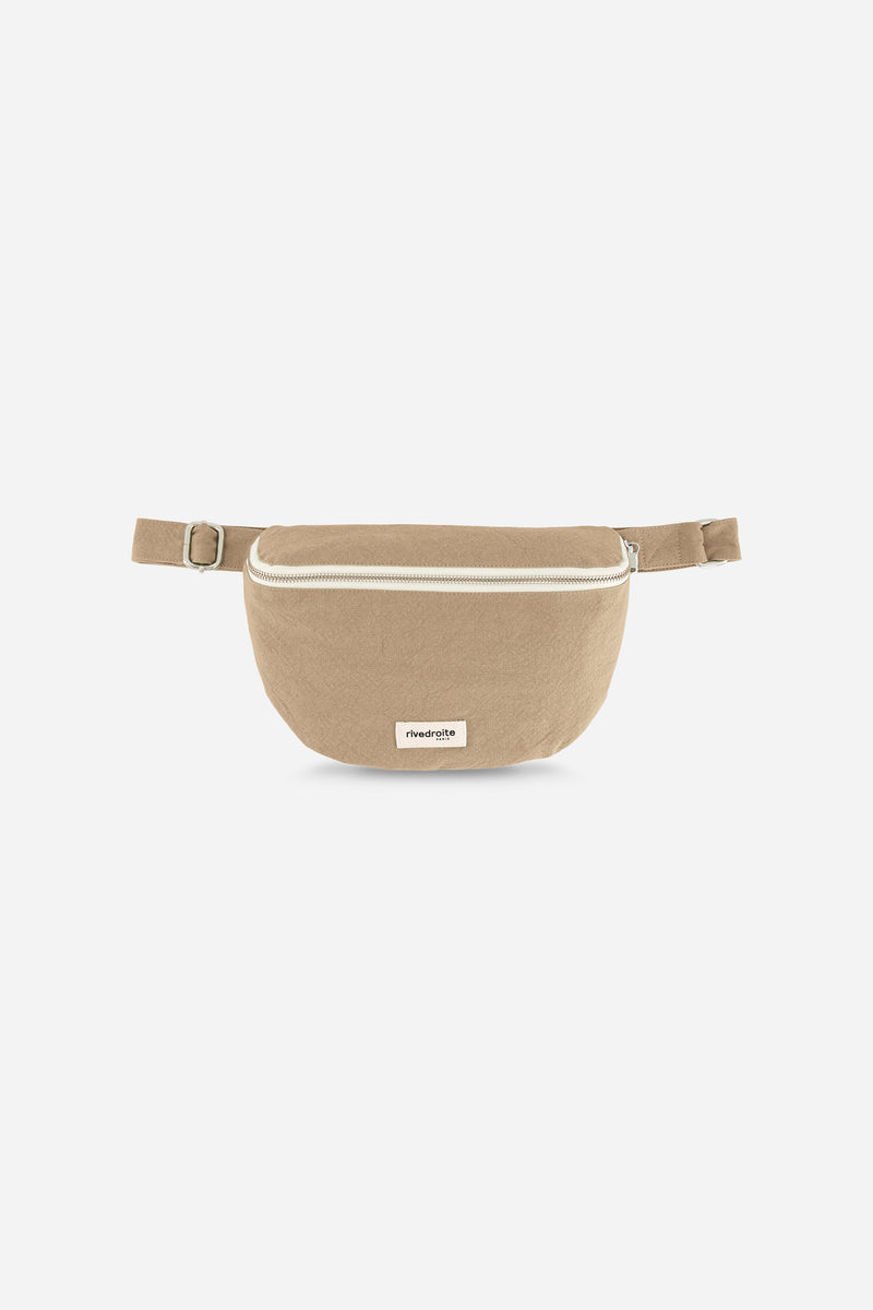 Custine the waist bag Recycled cotton Beige