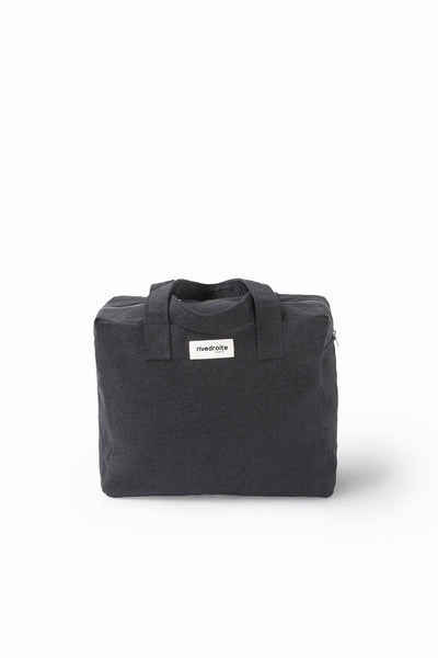 C lestins the 24 hour bag Recycled cotton black Rivedroite Paris